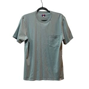 Best Made Co T Shirt Blue Pocket Tee Peru Men's Medium Cotton Crewneck